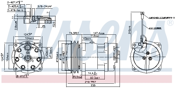 Nissens Airco compressor 89611