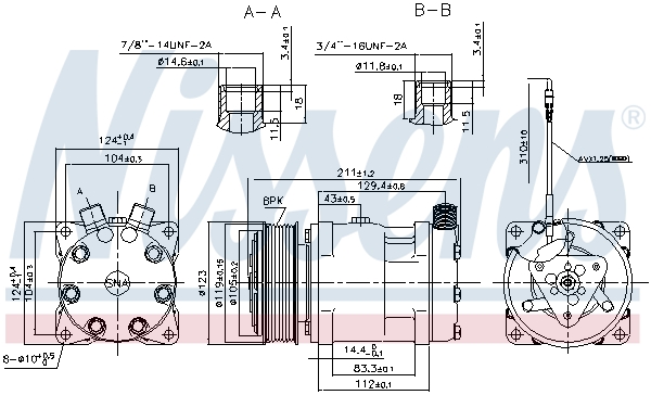 Nissens Airco compressor 89632