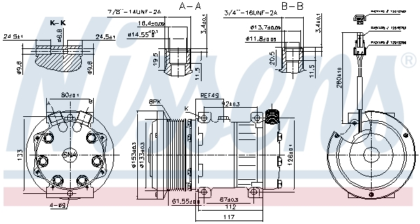 Nissens Airco compressor 89640