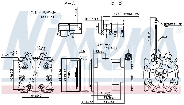 Nissens Airco compressor 89657