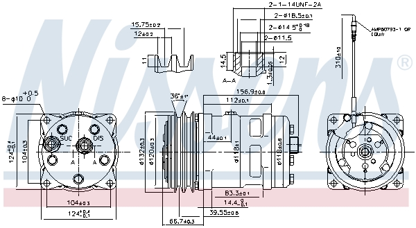 Nissens Airco compressor 89779