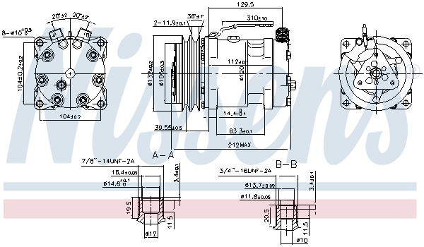 Nissens Airco compressor 89813