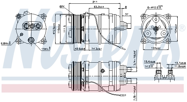 Nissens Airco compressor 899919
