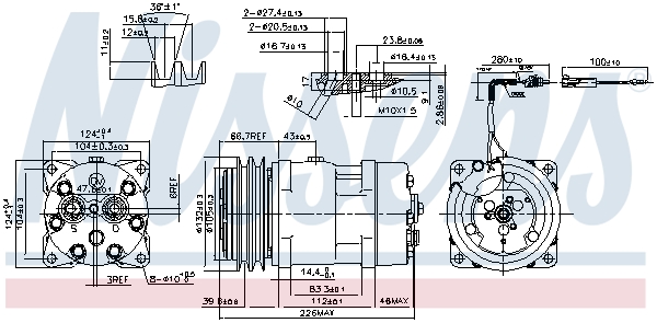 Nissens Airco compressor 899927