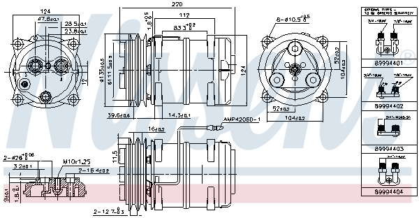 Nissens Airco compressor 899944