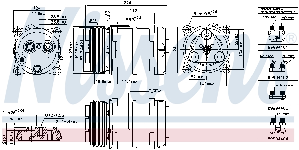 Nissens Airco compressor 899945