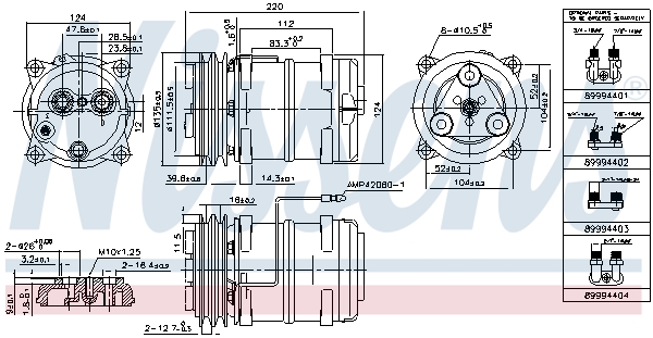 Nissens Airco compressor 899946