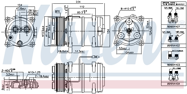 Nissens Airco compressor 899947