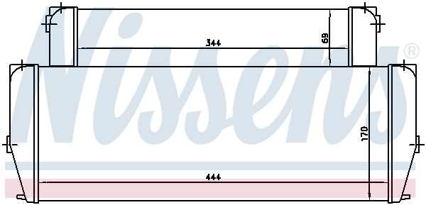 Oliekoeler motorolie Nissens 90587