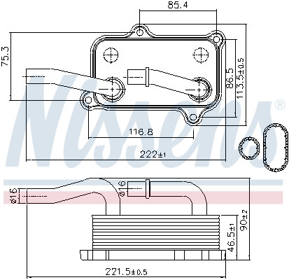 Nissens Oliekoeler motorolie 90599