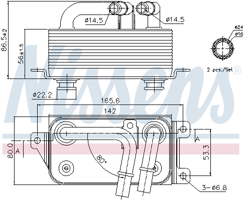 Nissens Oliekoeler motorolie 90623