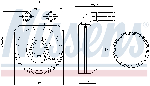 Nissens Oliekoeler motorolie 90650