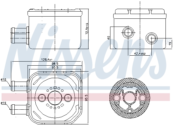 Nissens Oliekoeler motorolie 90652