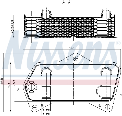 Nissens Oliekoeler motorolie 90653