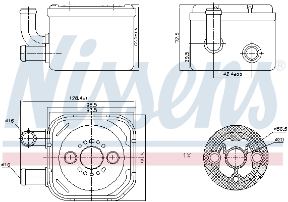 Nissens Oliekoeler motorolie 90654