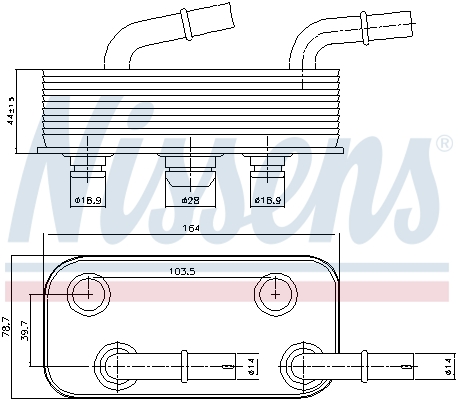 Nissens Oliekoeler motorolie 90657