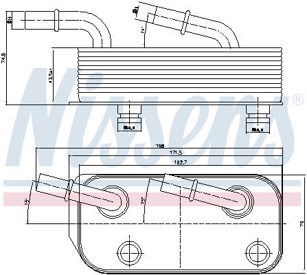 Nissens Oliekoeler motorolie 90658