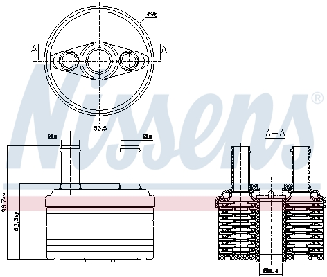 Nissens Oliekoeler motorolie 90664