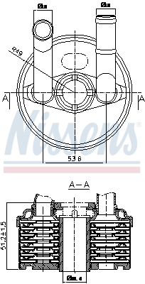 Nissens Oliekoeler motorolie 90666