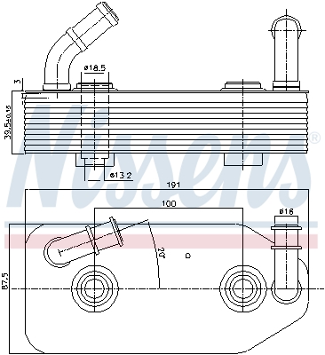 Nissens Oliekoeler motorolie 90667