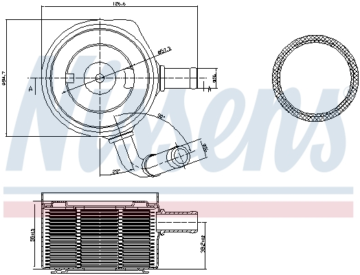 Nissens Oliekoeler motorolie 90669