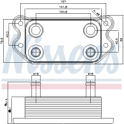 Nissens Oliekoeler motorolie 90676