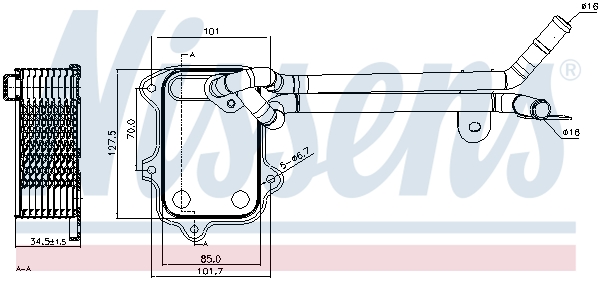 Nissens Oliekoeler motorolie 90679