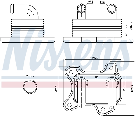 Nissens Oliekoeler motorolie 90682