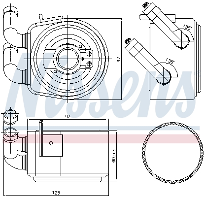 Nissens Oliekoeler motorolie 90695