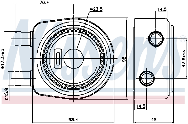 Nissens Oliekoeler motorolie 90697