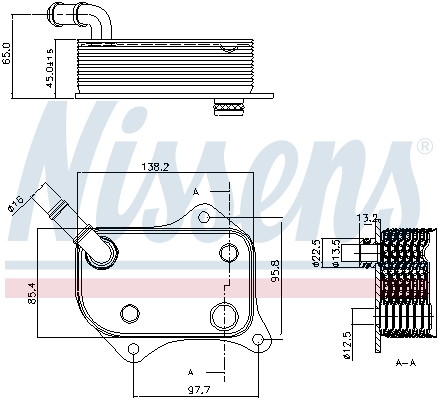 Nissens Oliekoeler motorolie 90711