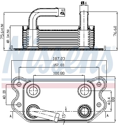 Nissens Oliekoeler motorolie 90714