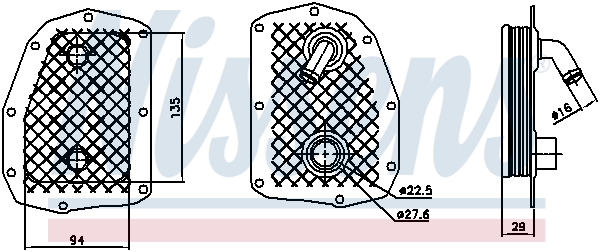 Nissens Oliekoeler motorolie 90734