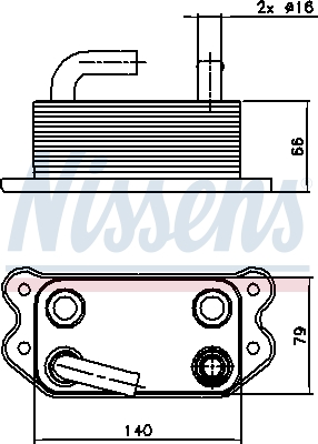 Nissens Oliekoeler motorolie 90738