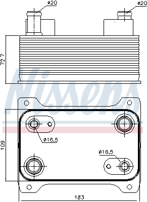 Nissens Oliekoeler motorolie 90747