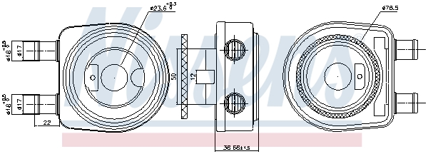 Nissens Oliekoeler motorolie 90780