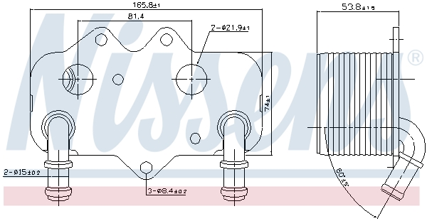 Nissens Oliekoeler motorolie 90781