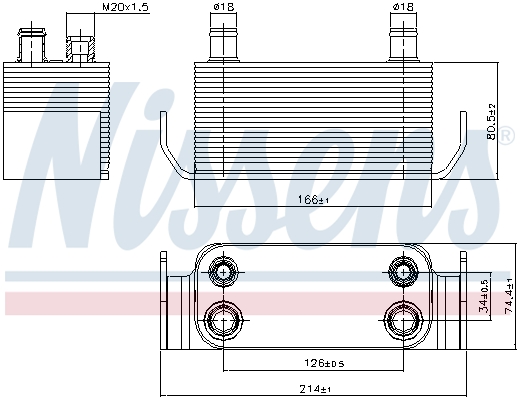 Nissens Oliekoeler motorolie 90788