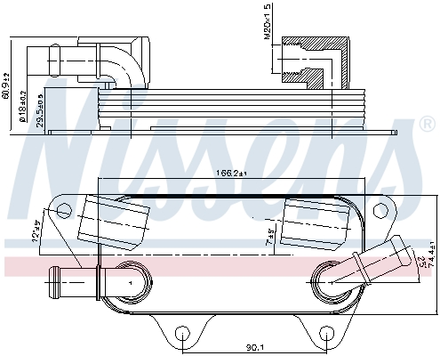 Nissens Oliekoeler motorolie 90789