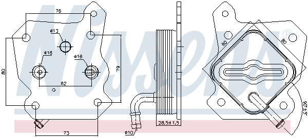 Nissens Oliekoeler motorolie 90790