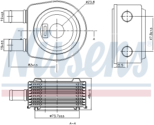 Nissens Oliekoeler motorolie 90798