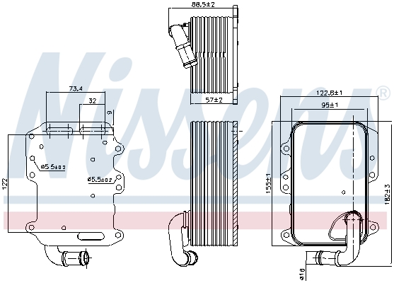 Nissens Oliekoeler motorolie 90807