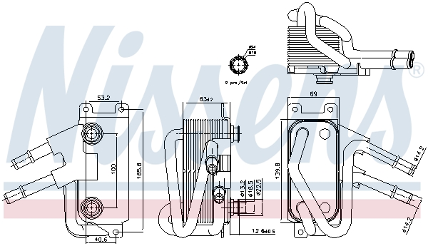 Nissens Oliekoeler motorolie 90834