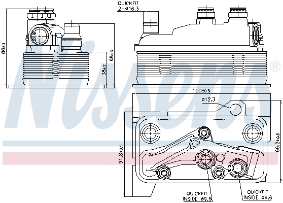 Nissens Oliekoeler motorolie 90859