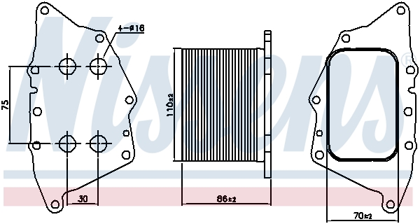 Nissens Oliekoeler motorolie 90862