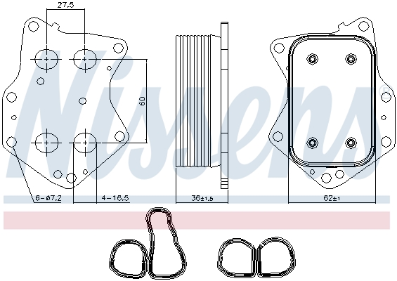 Nissens Oliekoeler motorolie 90873