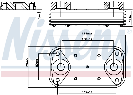 Nissens Oliekoeler motorolie 90889