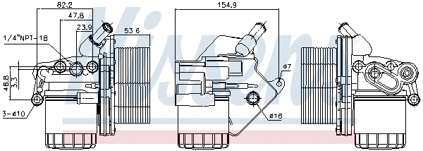 Nissens Oliekoeler motorolie 90893