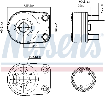 Nissens Oliekoeler motorolie 90898