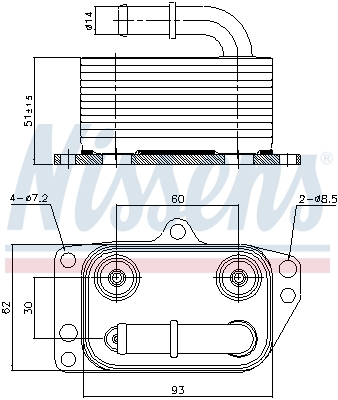 Nissens Oliekoeler motorolie 90899